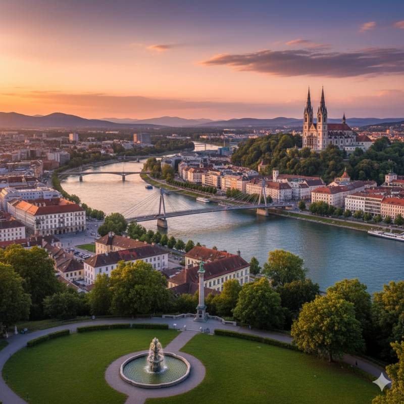 Inner-City Linz Quest: Art, History & River Views