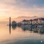 Du port au ciel : une carte d'image de chasse au trésor à Friedrichshafen