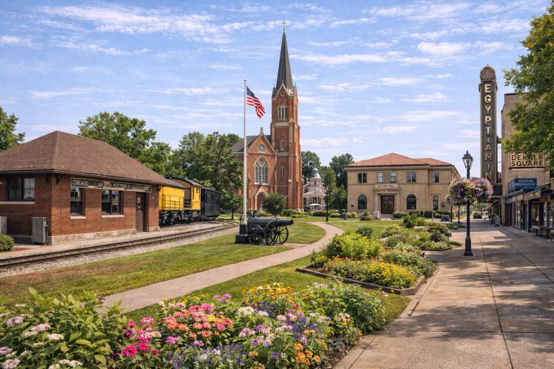 Bild der DeKalb Spotlight & Stone Stroll Schnitzeljagdkarte