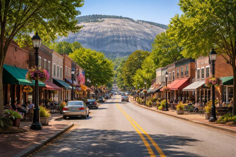 Imagem do cart&atilde;o da Ca&ccedil;a ao Tesouro de Stone Mountain