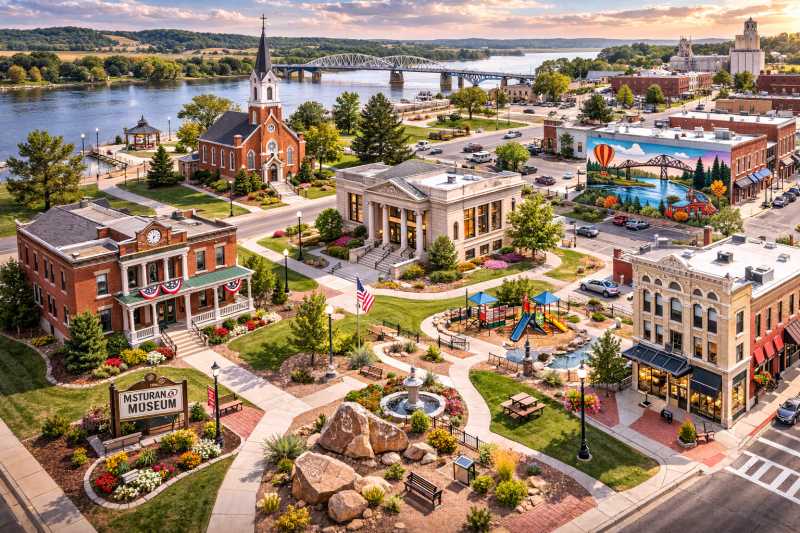 Foto heroica da Ca&ccedil;a ao Tesouro em Clinton&comma; Iowa
