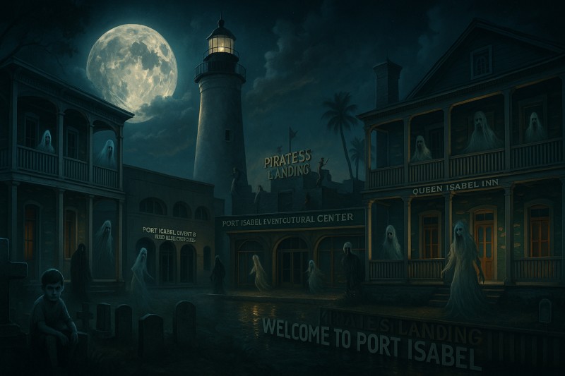 Shadows by the Lighthouse: A Port Isabel Hunt card image