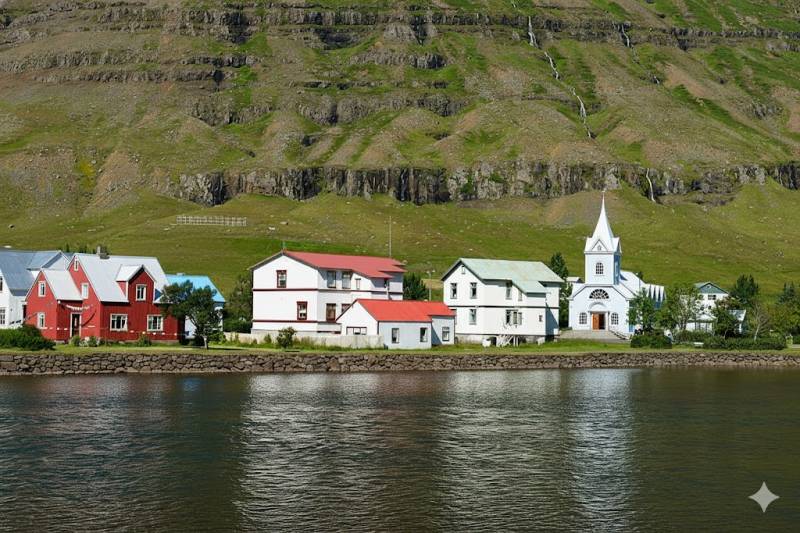 Fjord the Win: The Colorful Seyðisfjörður Chase Scavenger Hunt card image